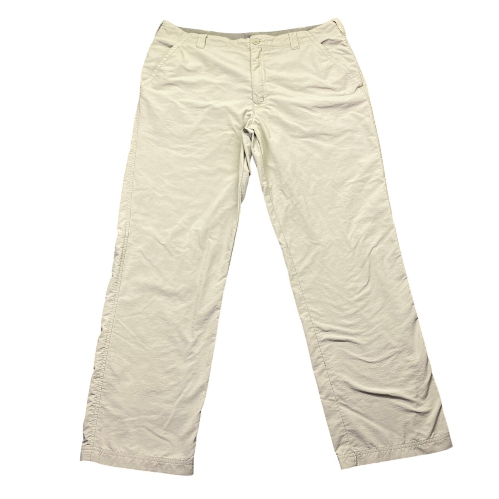 Royal Robbins Mens 38 Tan Khaki Nylon Hiking Outdoor Pants ROY C-537 Grunge